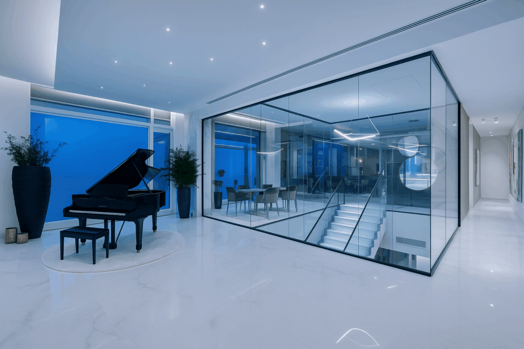 PENTHOUSE GLASS PARTITION