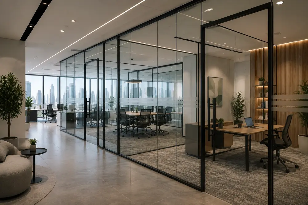 Glass Office Partitions Dubai: 2026 Workspace Trends